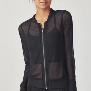 NEW Fabletics Marcie Bomber Mesh Jacket